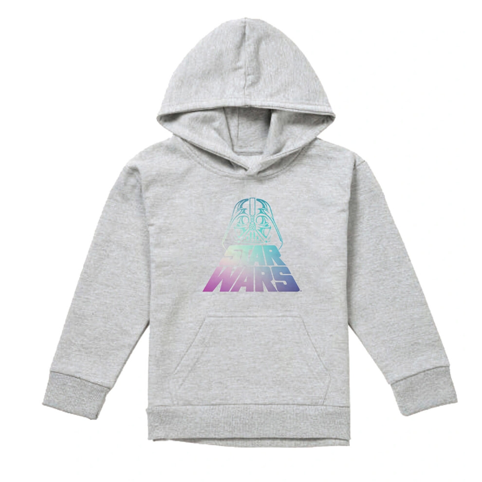 Star Wars (12-13 Years, Athletic Heather) Childrens/Kids Vadient Heather Hoodie Multicoloured