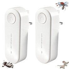 2Pack Dust Mite Controller Ultrasonic Repeller Repellent Plug in Dustmite Killer for Breathing Asthma Allergies and Eczema Problems Natural Aid Total
