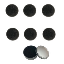 3Sets 7-Delige Borstelspons Zwart Voor Efficiënte Make-Up Reiniging