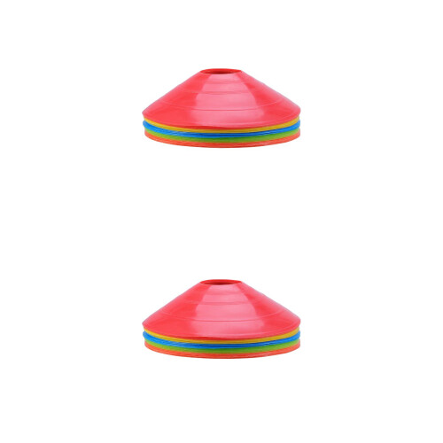 2Pcs Football Training Disc Cones Assorted Colors Safe Material 2