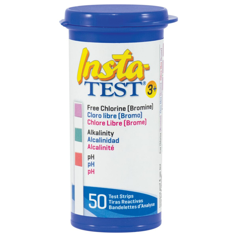 Lamotte Insta-Test 3-Way Swimming Pool And Spa Test Strip (Tests For Chlorine, B