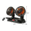 Compacte Auto Fans, Dubbele Koppen, Zwart, Verstelbare Ventilator 2