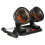 Compacte Auto Fans, Dubbele Koppen, Zwart, Verstelbare Ventilator 6