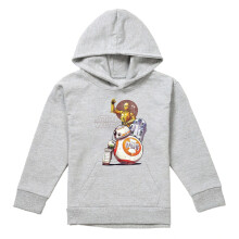 (7-8 Years, Athletic Heather) Star Wars Childrens/Kids Droid Squad Heather Hoodie