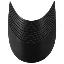 20Pcs Black Pe Baseball Hat Brim Replacement Insert Hat Support Liner
