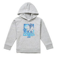 (5-6 Years, Athletic) Star Wars Childrens/Kids Papercut R2-D2 Heather Pullover Hoodie