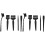 10Pcs Black Anti Static Cleaning Brush for Computers Tablets Keyboards 2