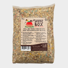 Wild Bird Food Seed Feed Mix with Suet Pellets For Small Garden Birds 1.8kg - SeedzBox - Deluxe Grains & Nuts - Natural Food for Wrens Robins & Finch