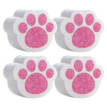 16Pcs Multi-Color Sponge Mirror Scrubber Cat Claw Shape for Kitchen