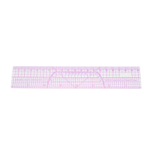 3Pcs Assorted Color Drafting Rulers Plastic Multifunction Measurement