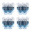 20Pcs Transparent Blue Small Spray Bottles Refillable Plastic Cosmetic 5