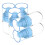 20Pcs Transparent Blue Small Spray Bottles Refillable Plastic Cosmetic 2