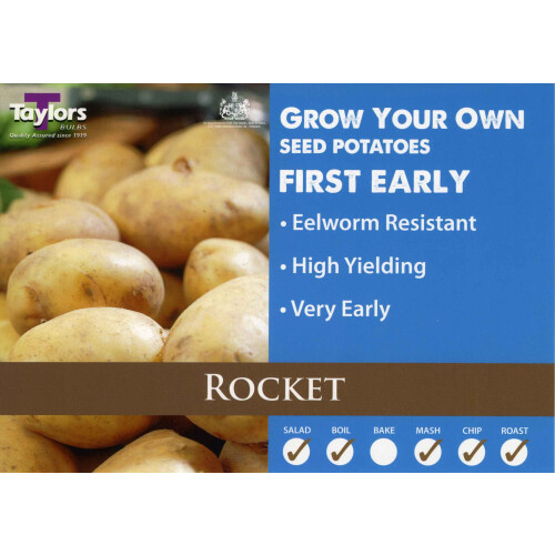 Taylors 2kg Rocket First Early Seed Potatoes