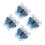 20Pcs Transparent Blue Small Spray Bottles Refillable Plastic Cosmetic 7