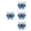20Pcs Transparent Blue Small Spray Bottles Refillable Plastic Cosmetic 3