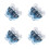 20Pcs Transparent Blue Small Spray Bottles Refillable Plastic Cosmetic 4
