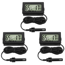 Thlevel Digital Thermometer for Reptiles Digital Thermometer and Hygrometer Probe Thermometer Reptile for Tank Incubator Poultry Office Living Room 3