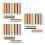 360Pcs Pre-Sharpened Mini Colored Pencils Wooden Assorted Colors Bulk 6