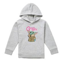 (9-11 Years, Athletic) Star Wars Childrens/Kids Grogu Bubble Heather Pullover Hoodie