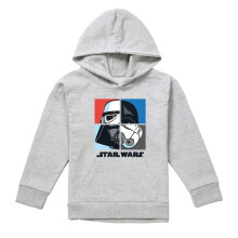 (5-6 Years, Athletic Heather) Star Wars Childrens/Kids Darth Vader & Stormtrooper Squares Heather Hoodie