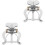 2Sets Secure Silver Trombone Flute Saxophone Music Sheet Clip Kit 4