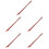 5Pcs Solid Wood Shoe Horns for Seniors Convenient Brown Boot Helper 8