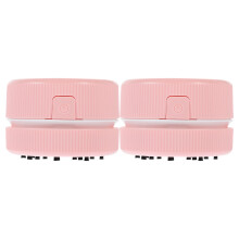 8St Lichtgewicht Mini Stofzuiger ABS Roze Snoer