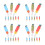 36Pcs Water Bottle Brush Set Plastic with Fun Flower Shape Bristles 6
