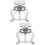 2Sets Secure Silver Trombone Flute Saxophone Music Sheet Clip Kit 7