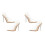 2Paren Transparante Sandalen Vrouwen Met Hak Wit 2