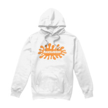 (XL, White) Nickelodeon Mens Retro Splat Logo Hoodie