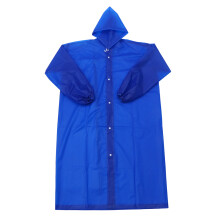 2St Blauwe Volwassenen Regenponcho Met Capuchon, Waterdicht En Ademend