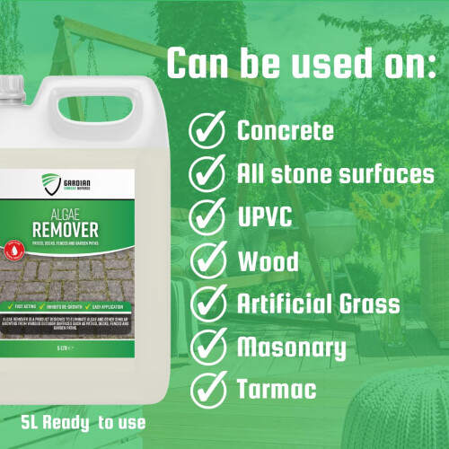 Gardian Defence Algae Remover - 5 L Fast Acting and Safe Algae and Lichen Remove 2