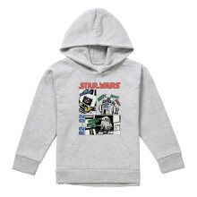 (5-6 Years, Athletic) Star Wars Childrens/Kids Beep Boop R2-D2 Heather Pullover Hoodie
