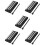 5St Zwarte Metalen Percussie Chimes Met Mallet, 8