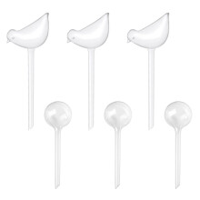 Heiqlay Plant Watering Devices, 6 Pack Self Watering System for Plants, 2 Sizes Self Watering Globes, Automatic Plant Waterer,Plant Feeders Drip Wate