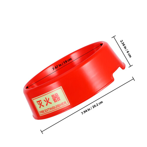 brandblusserstandaard van fluorescerend plastic, vloermodel, rood 1