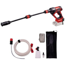 Einhell Power X-Change Cordless Pressure Washer Gun - 24 Bar, 240 l/h Portable Power Washer with Foam Sprayer & 5m Suction Hose - Hypresso 18/24-1 Je