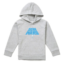 (7-8 Years, Athletic Heather) Star Wars Childrens/Kids Lightsaber Heather Logo Hoodie