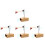 4Sets Duurzame Stemvork Set Met Resonator En Slaghamer Multi 5