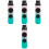 4Sets Kazoo Met Gat ABS Multi Kleur Instrument Draagbaar 5