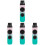4Sets Kazoo Met Gat ABS Multi Kleur Instrument Draagbaar 4