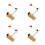 4Sets Duurzame Stemvork Set Met Resonator En Slaghamer Multi 4