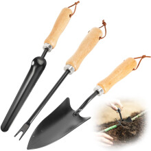 Garden Tools Set - Stainless Steel Tools With Long Narrow Shovel,Weeder&Trowel-Gardening Use for Digging,Transplanting & Weeding, (3 Piece)
