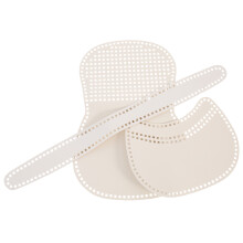 2Sets Witte DIY Bag Weefplaat PU Mesh Bladen Voor Breien En Haken