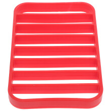 3St Rode Silicone Roosterrack Anti-Aanbak Gebruik Voor Gezond Braden