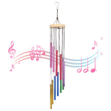 TAGMEIU Wind Chimes for Garden, Colorful Wind Chimes with 12 Aluminum Tubes