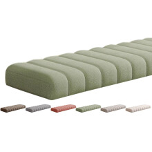VEAI Outdoor/Indoor Bench Cushion - 120/150/80/90/130/180/100 cm 2/3 seater Non-Slip Seat Pad for Bay Windows, Long Chairs, Dining benches, Swings, S