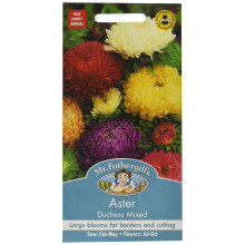 Mr Fothergill's 23311 Flower Seeds, Aster Duchess Mixed