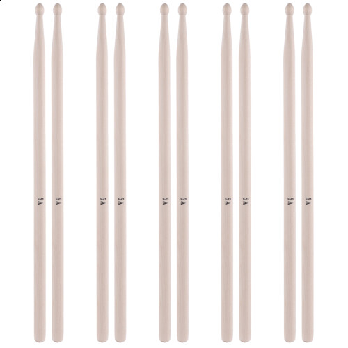 10Paren Maple Drumsticks 5A Lichtbruin Voor Beginners En Optredens 1